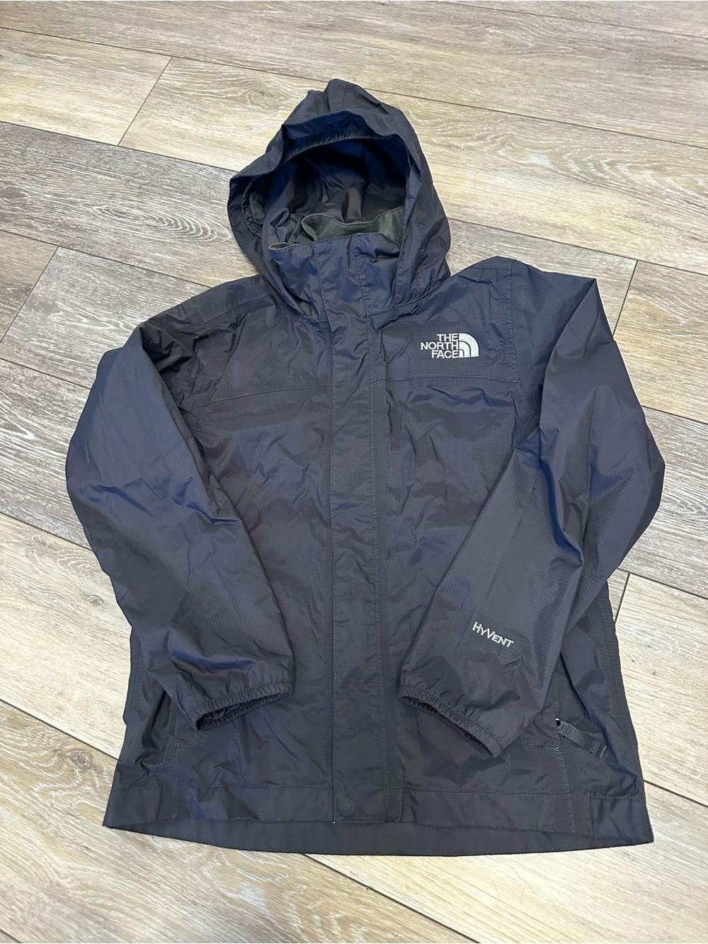The North Face Boys Black HyVent Waterproof Hooded Jacket